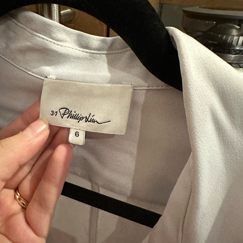 Philip Lim blouse with side tie. Unique colour. Size 6. Just needs to be steamed